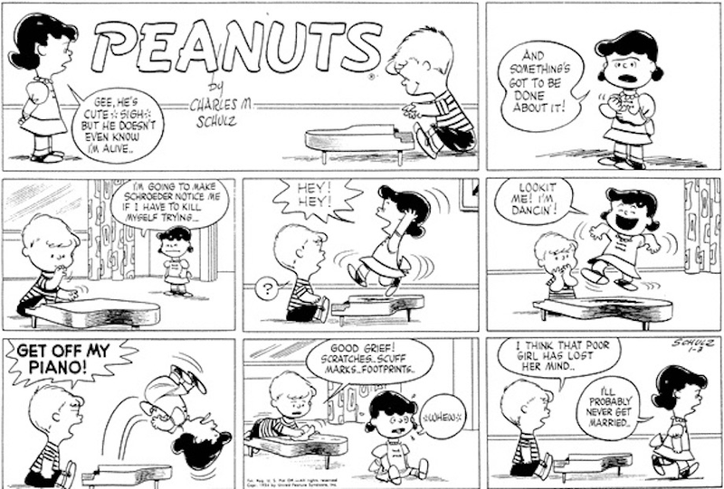 Illustration for article titled How Peanuts Used Lucy and Schroeder To Explore Dysfunctional Relationships